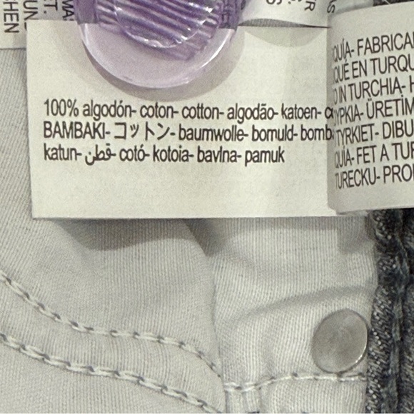 Zara Wide Leg Jeans Washed Gray High Rise Size 4 Baggy Cotton Grunge Edgy Trendy - Picture 8 of 10